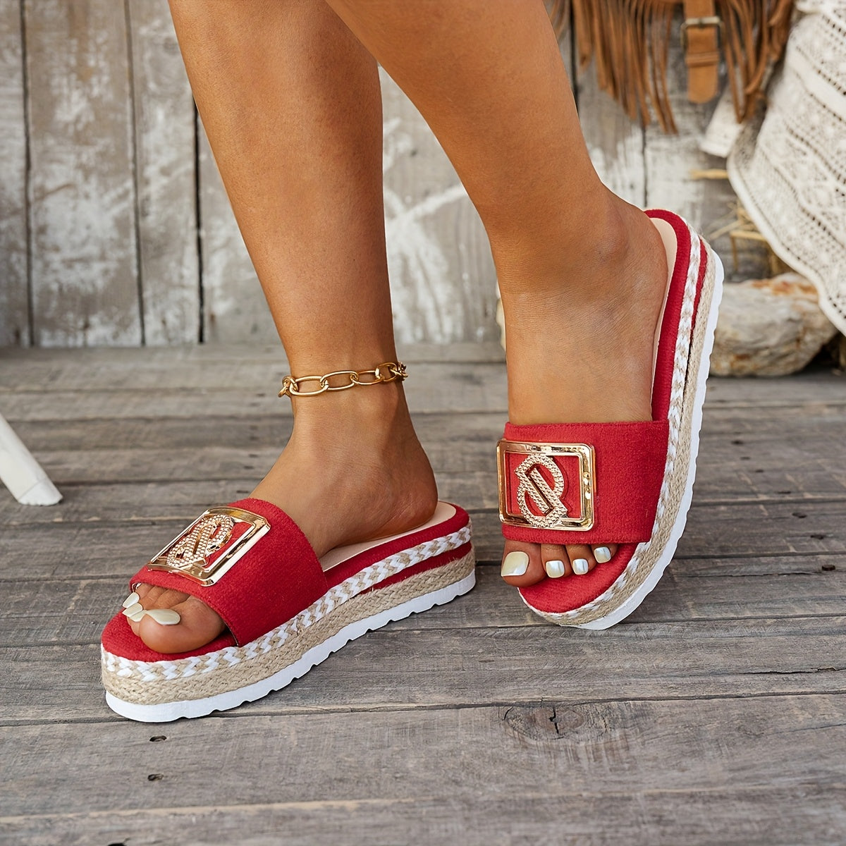 ' Platform Beach Sandals