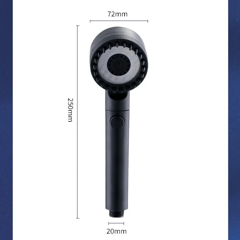 3-mode Adjustable High-Pressure Shower Head