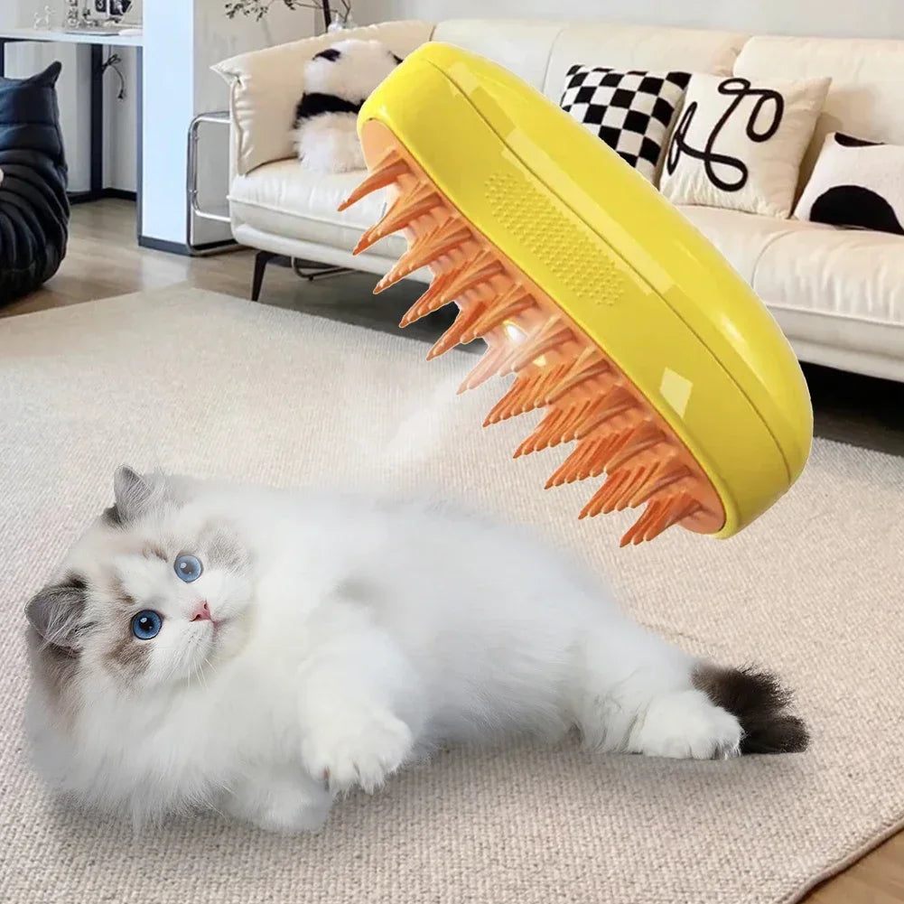 Upgraded Pet Spray Grooming Comb Steamy Floating Hair Removal