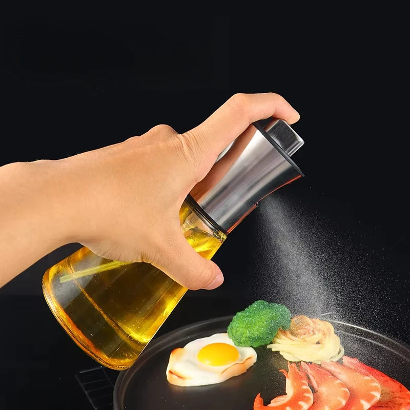 Stainless Steel Glass Oil Spray Bottle