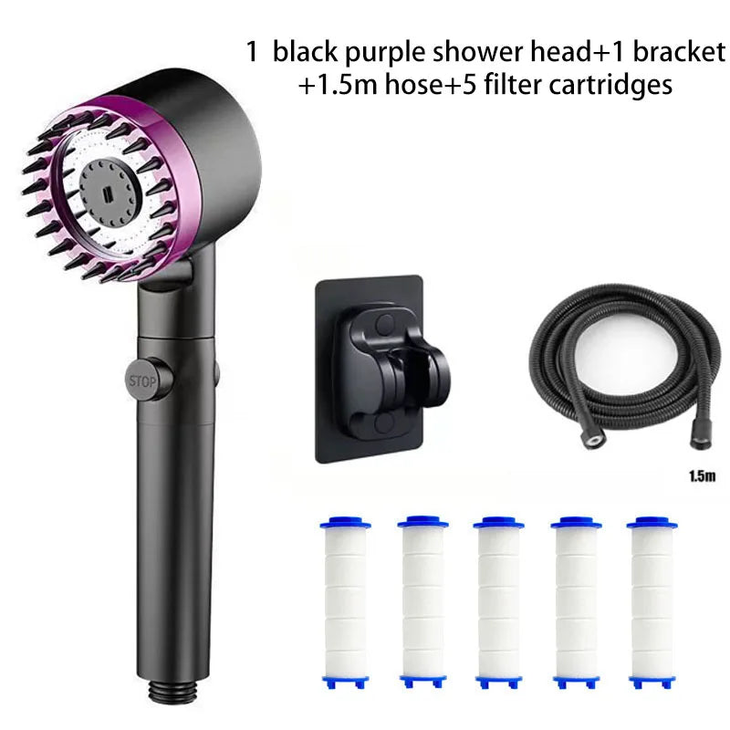 Handheld Shower Head with Three Speed Adjustment