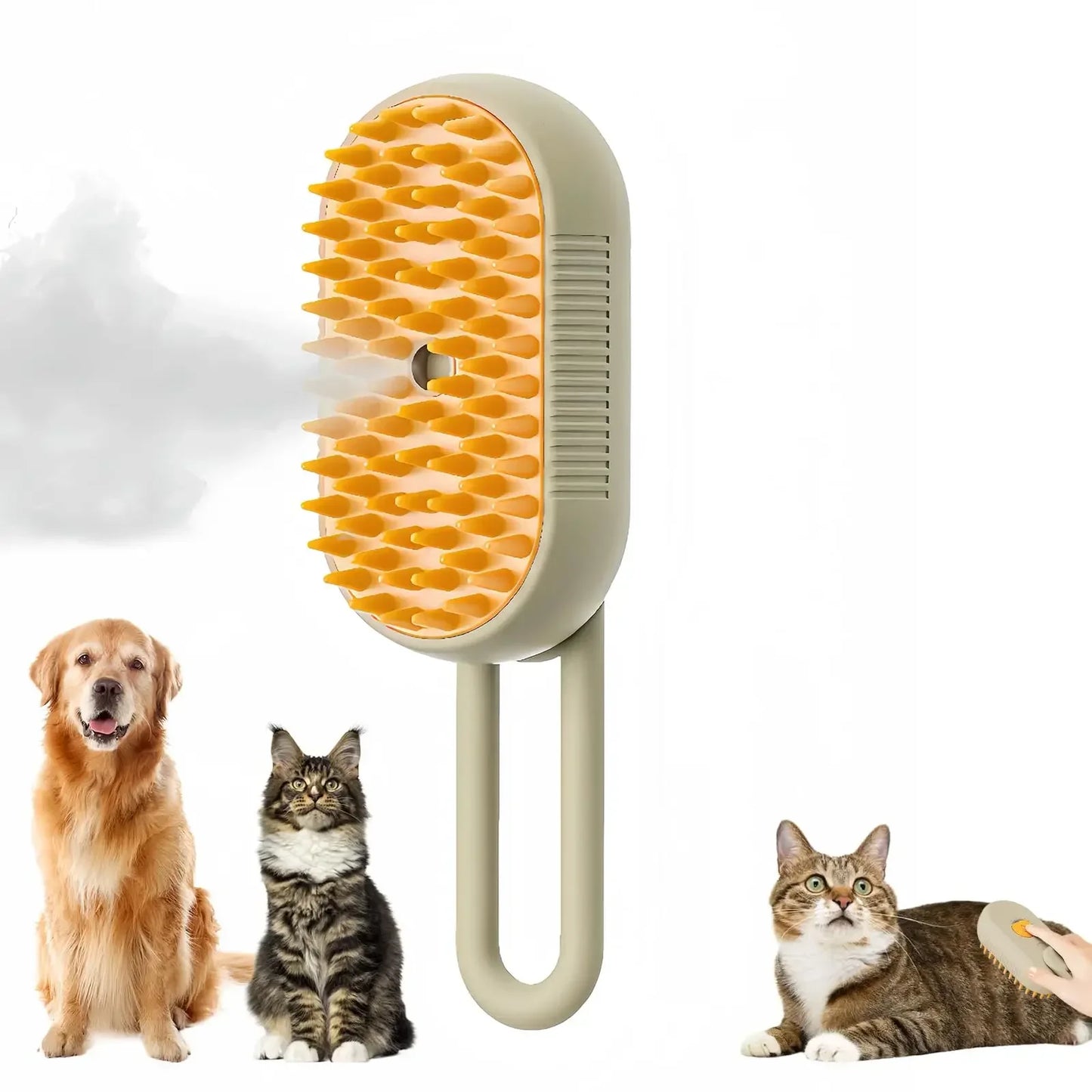 Upgraded Pet Spray Grooming Comb Steamy Floating Hair Removal