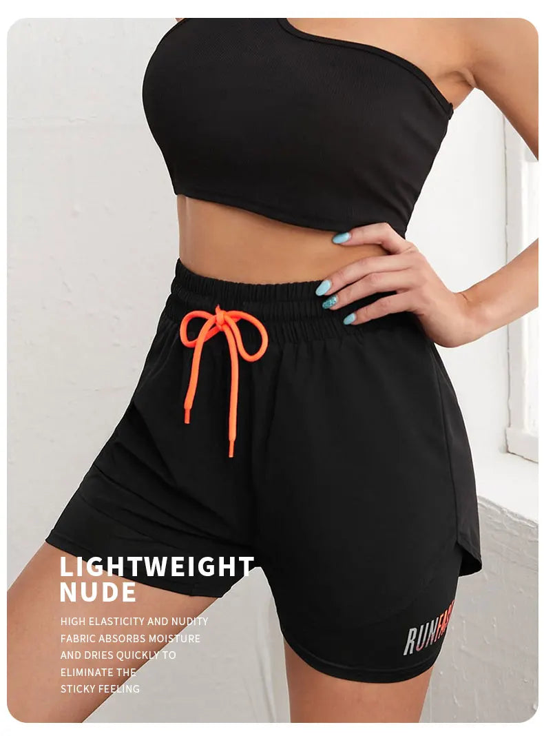 High Rise Sports Shorts