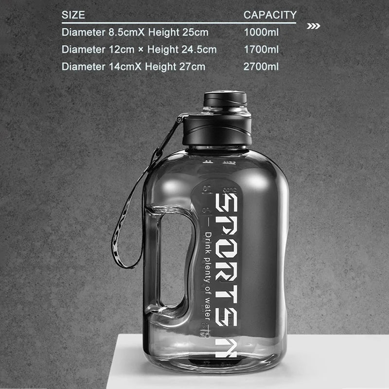 2.7/1.7L Insulated Water Bottles with Straw