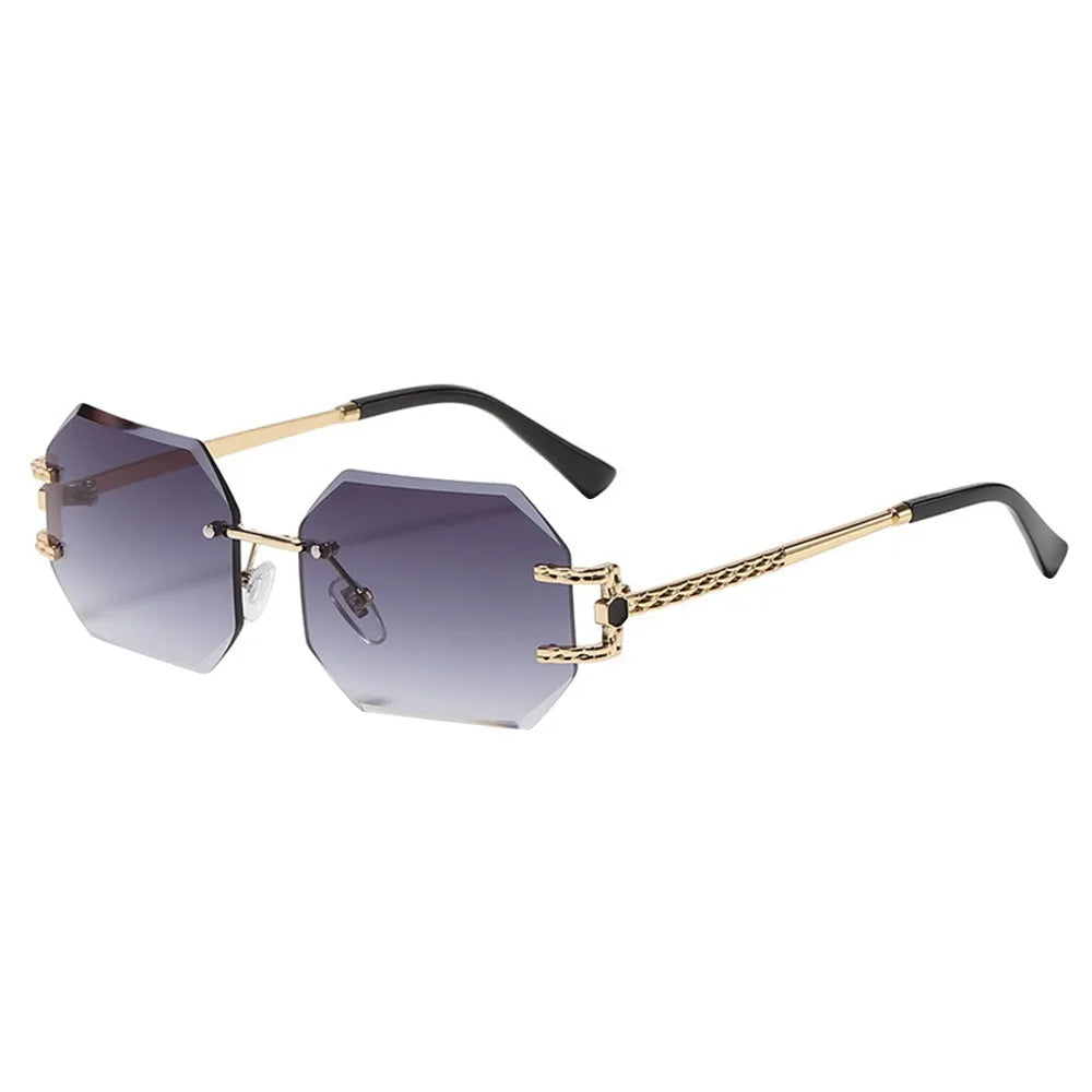 Vintage Rimless Women Sunglasses