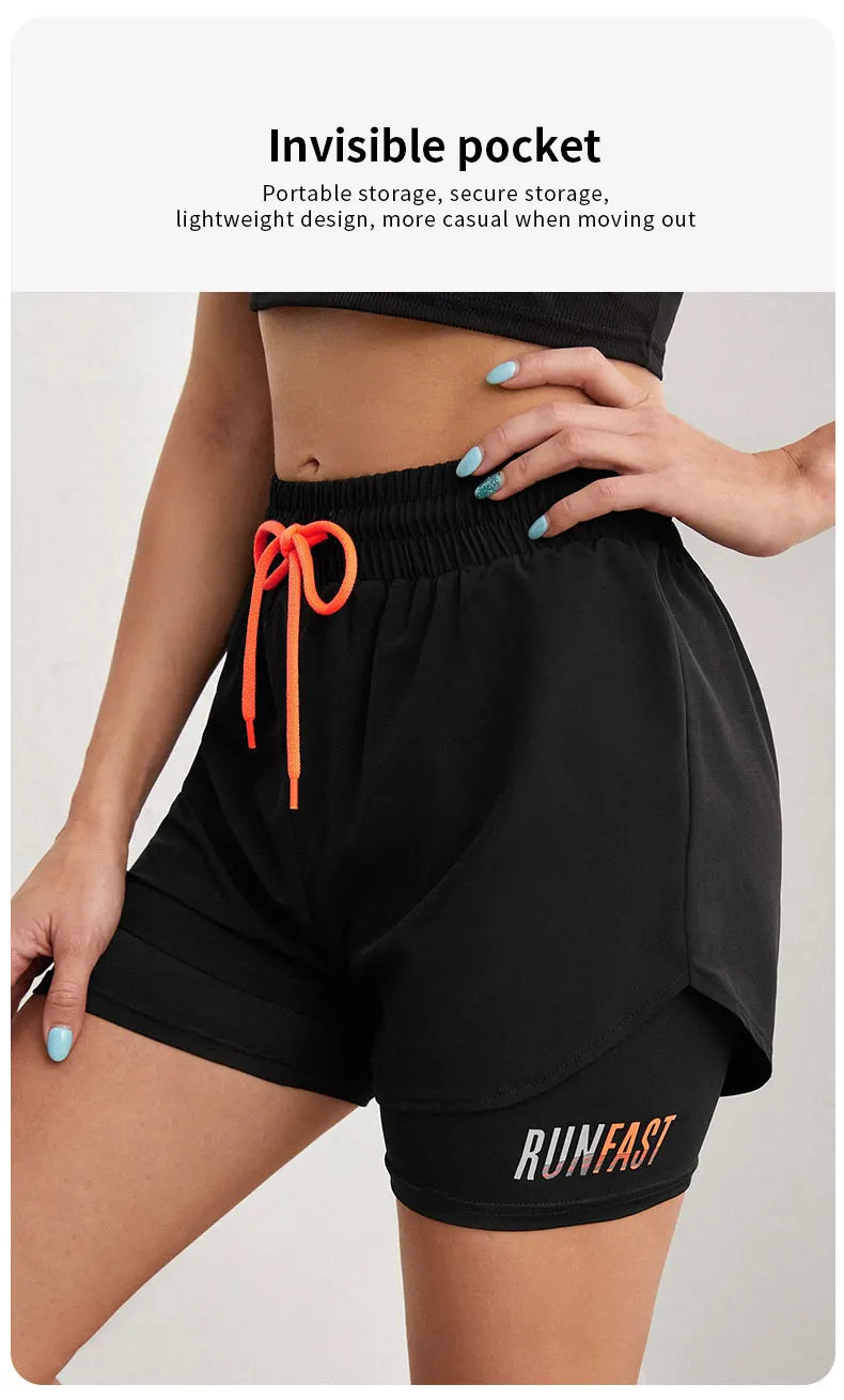 High Rise Sports Shorts