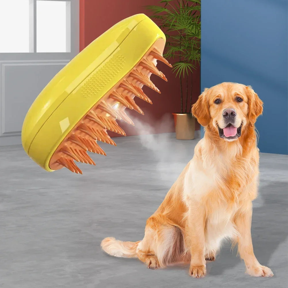 Upgraded Pet Spray Grooming Comb Steamy Floating Hair Removal