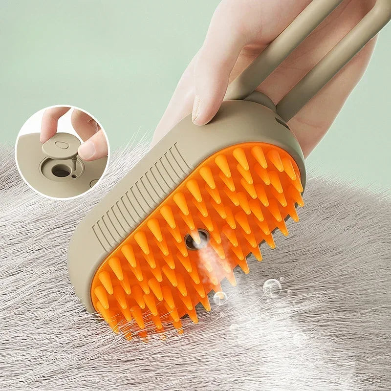 Upgraded Pet Spray Grooming Comb Steamy Floating Hair Removal