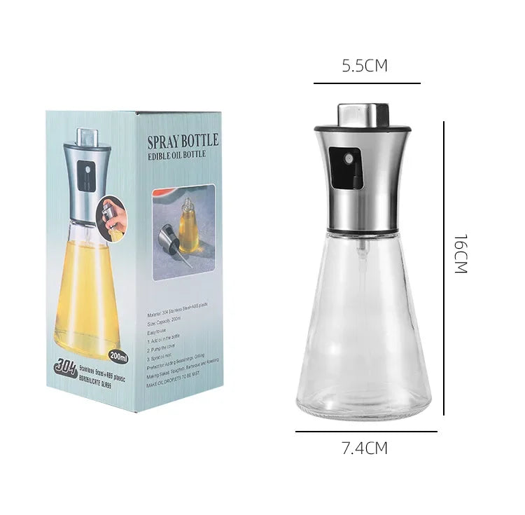 Stainless Steel Glass Oil Spray Bottle