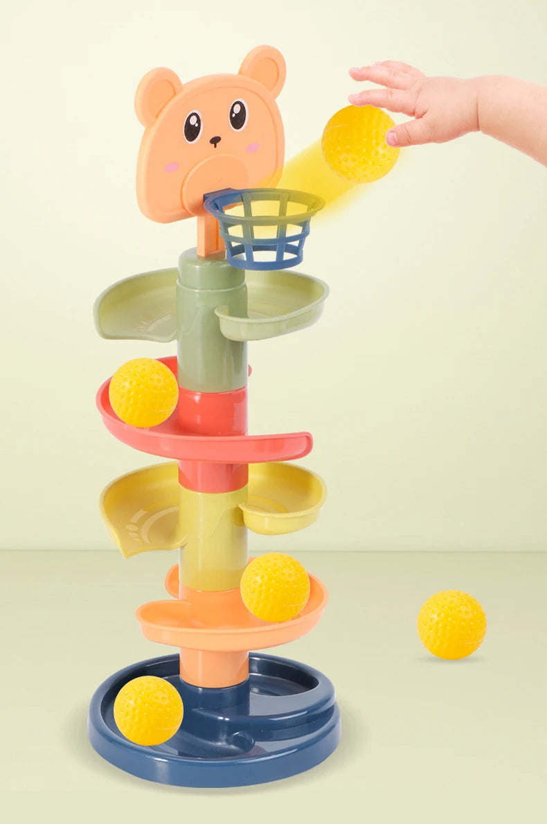 Track Rolling Ball Pile Tower