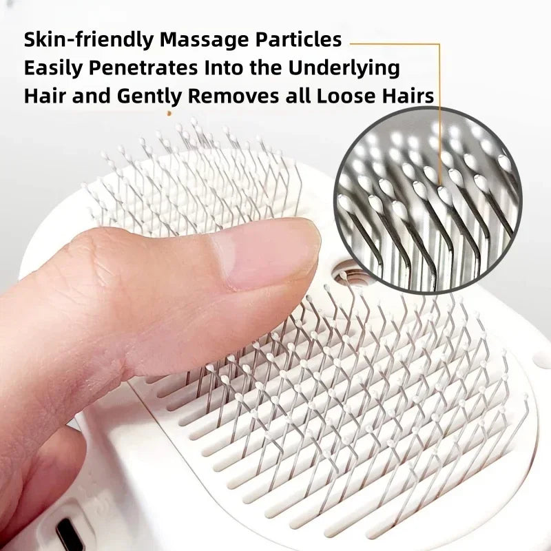 Upgraded Pet Spray Grooming Comb Steamy Floating Hair Removal