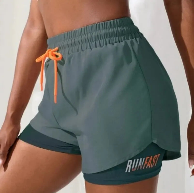 High Rise Sports Shorts