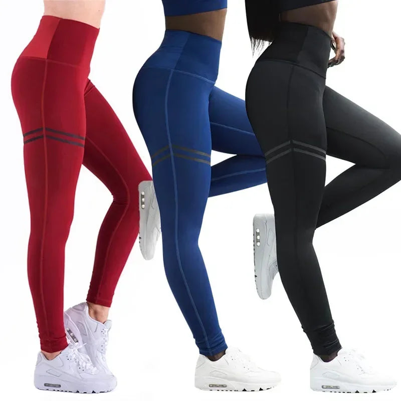 Letter Printed Women Sport Leggings