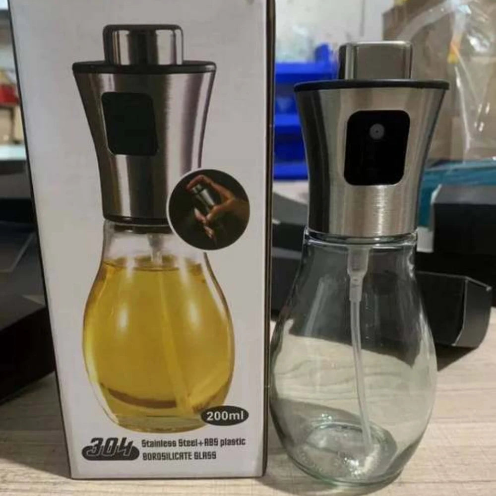 Stainless Steel Glass Oil Spray Bottle