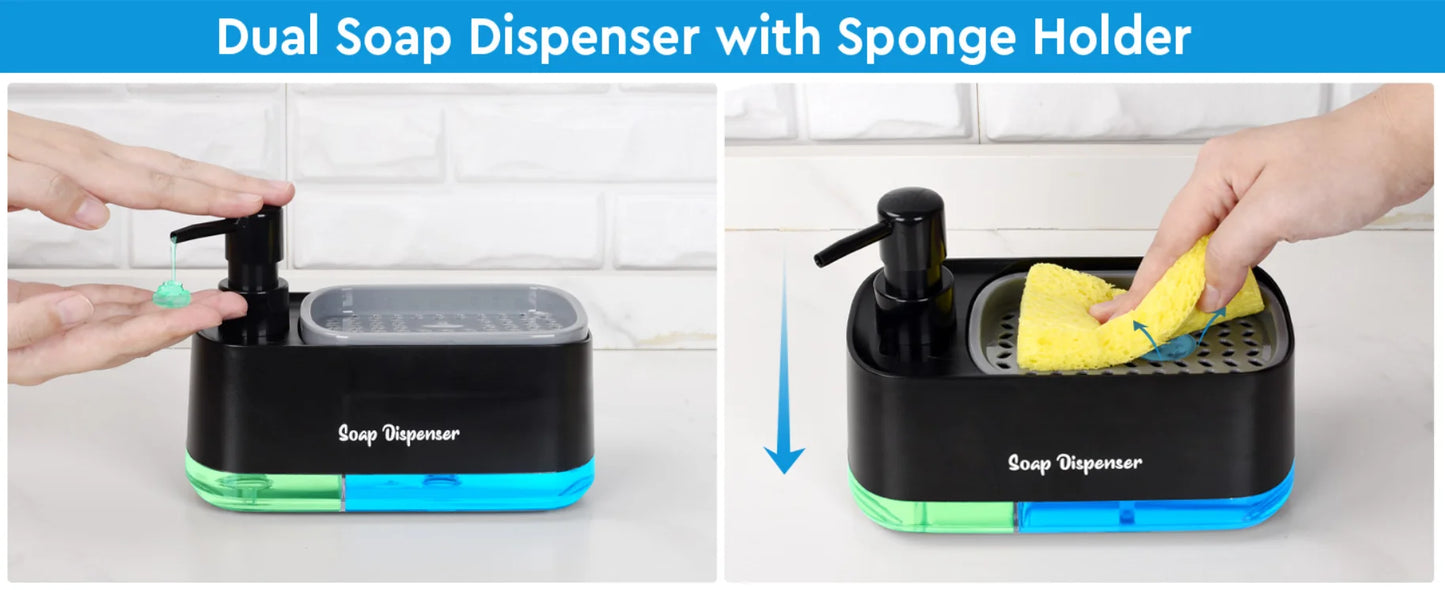 Hand and Dish Soap Dispenser Set