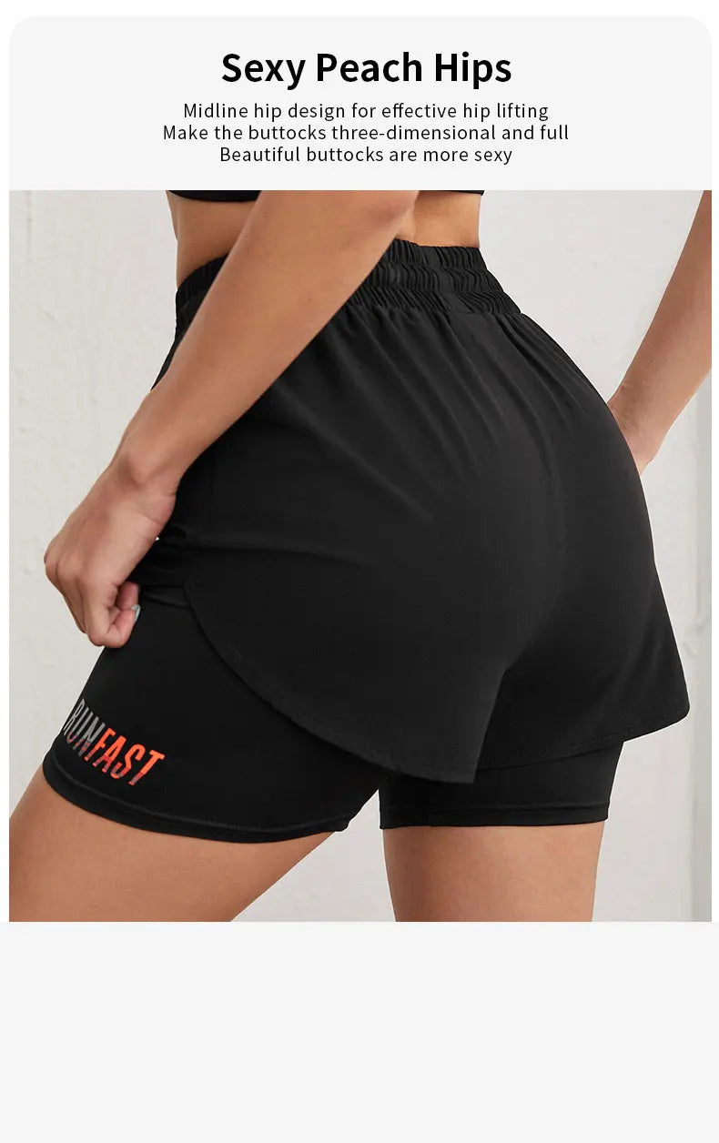 High Rise Sports Shorts