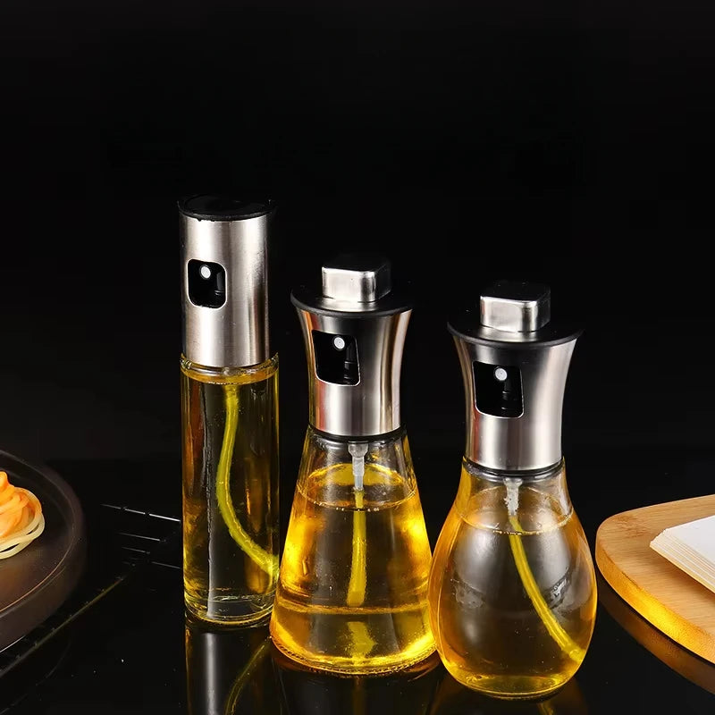 Stainless Steel Glass Oil Spray Bottle