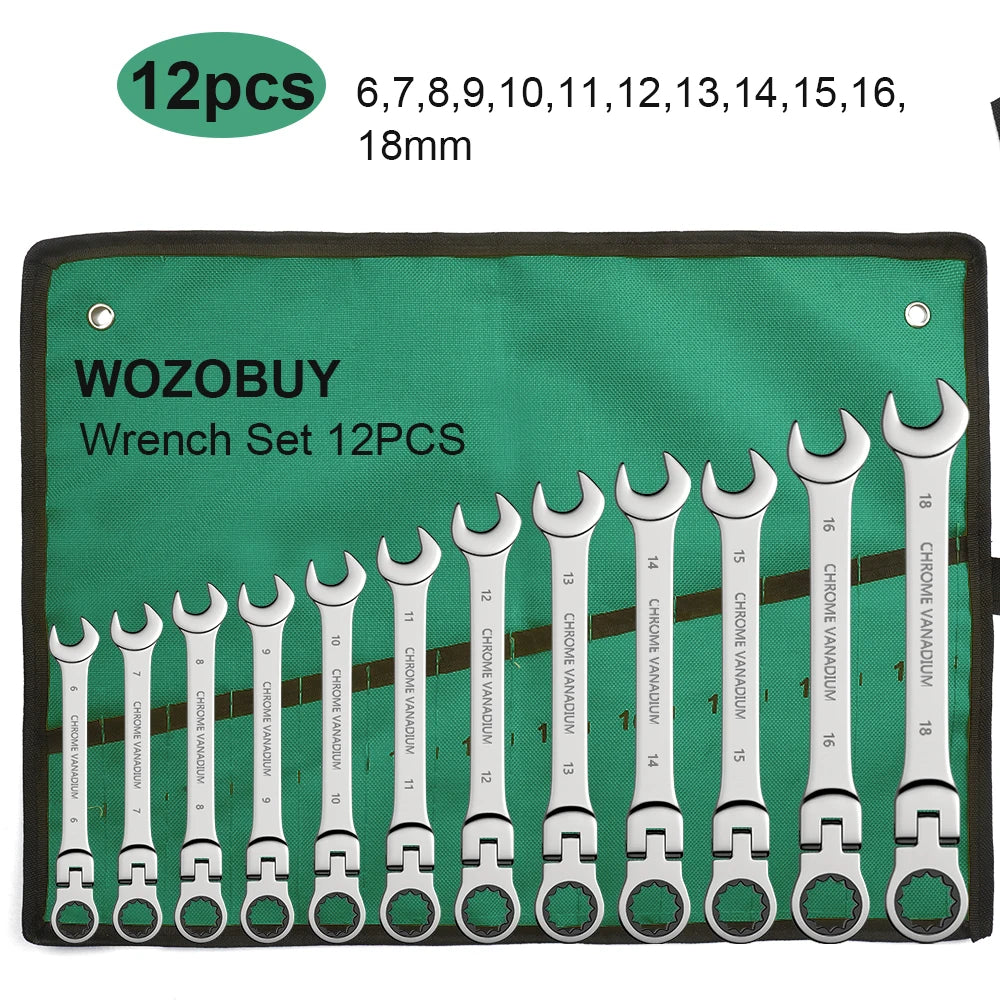 Ratchet Spanner Wrench Set