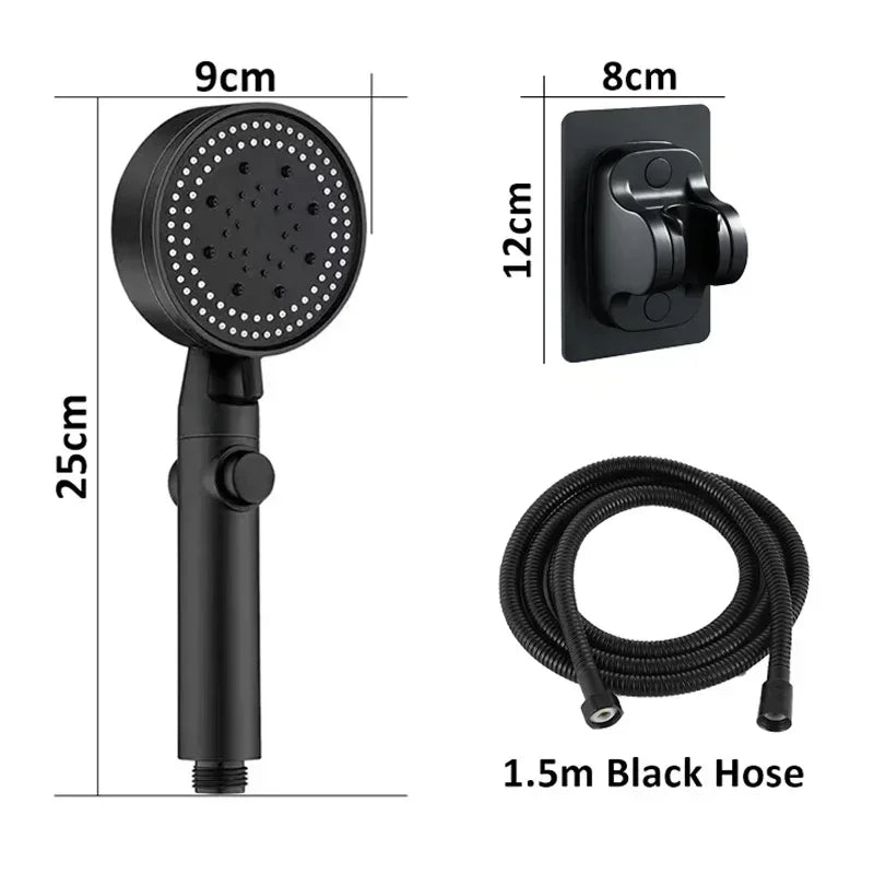 Shower Head 5 Modes Water Saving Spray