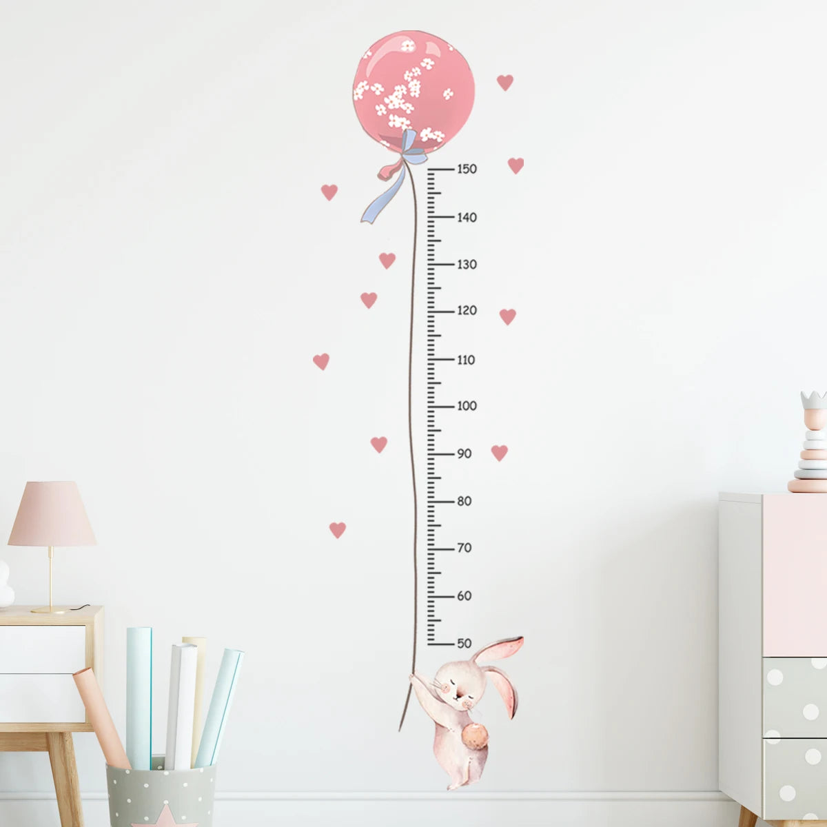Cartoon Animal Height Ruler Wall Stickers