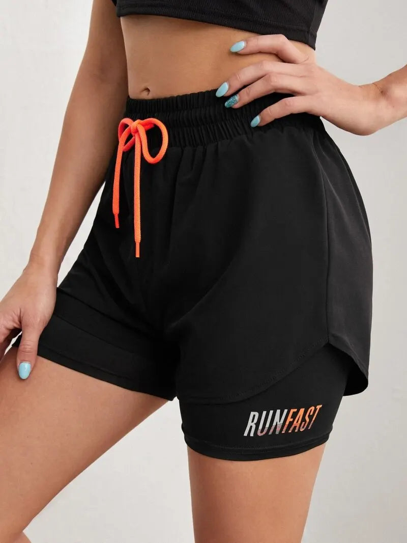 High Rise Sports Shorts