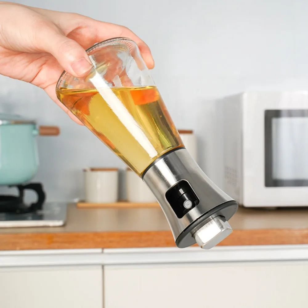 Stainless Steel Glass Oil Spray Bottle