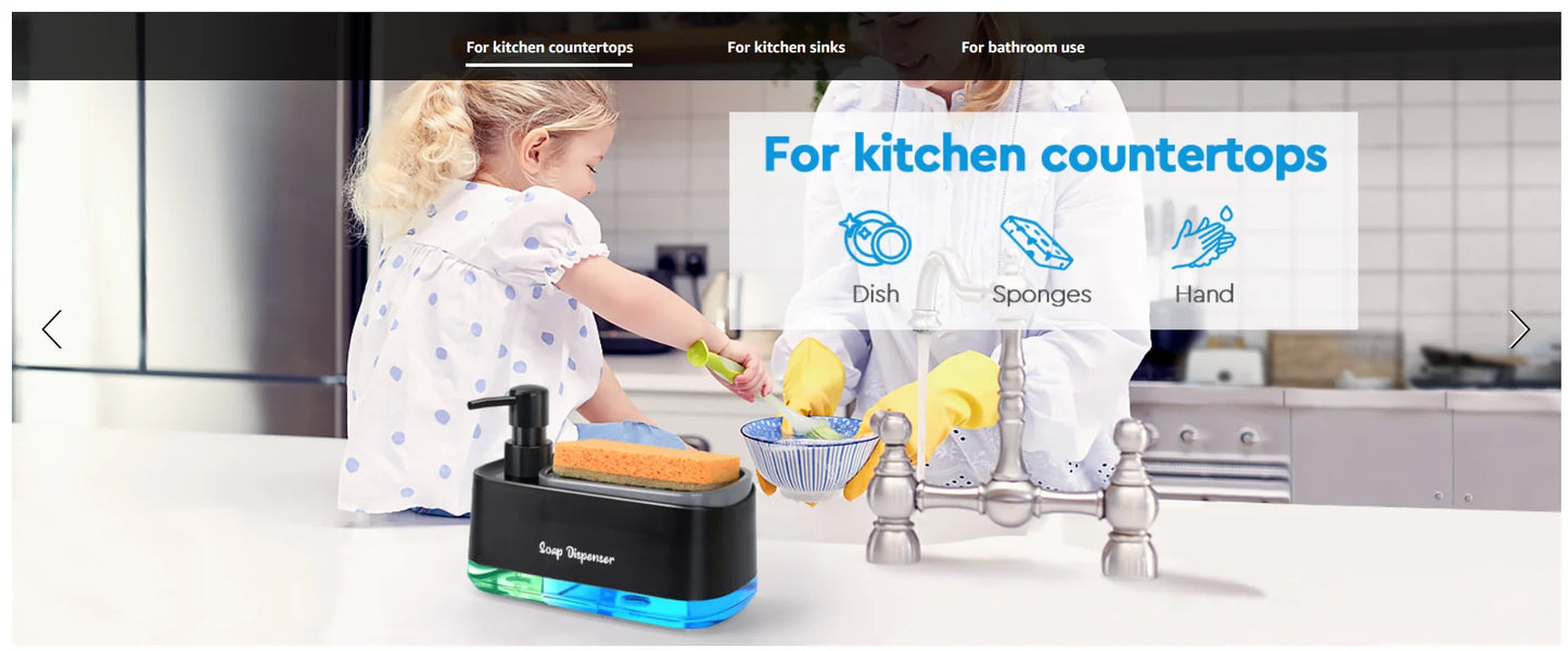 Hand and Dish Soap Dispenser Set