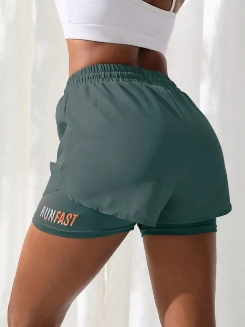 High Rise Sports Shorts