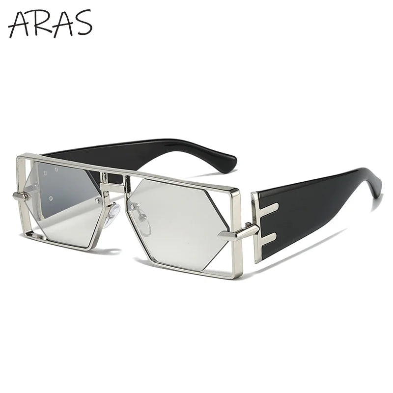 Luxury Hollow Metal Frame Sun Glasses