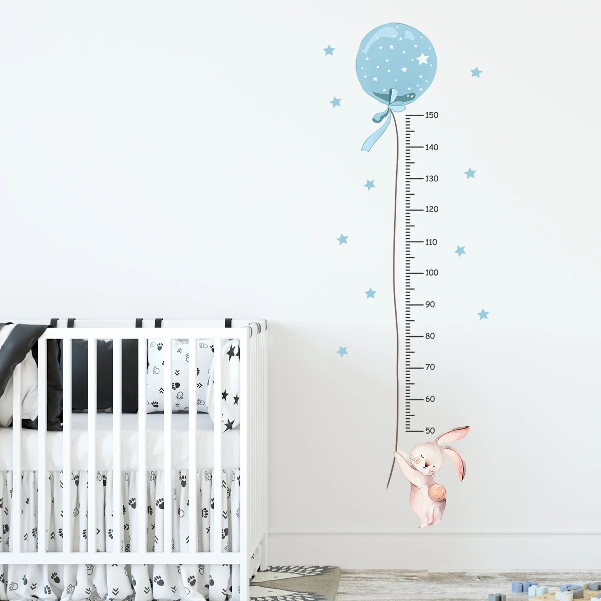 Cartoon Animal Height Ruler Wall Stickers