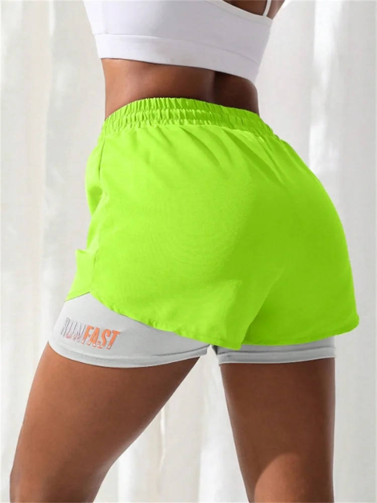 High Rise Sports Shorts