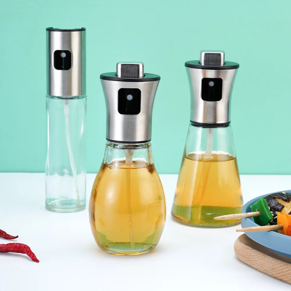 Stainless Steel Glass Oil Spray Bottle