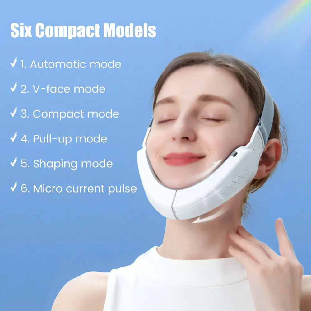 V Face Lifting Device LED Photonic Therapy Microcurrent Skin