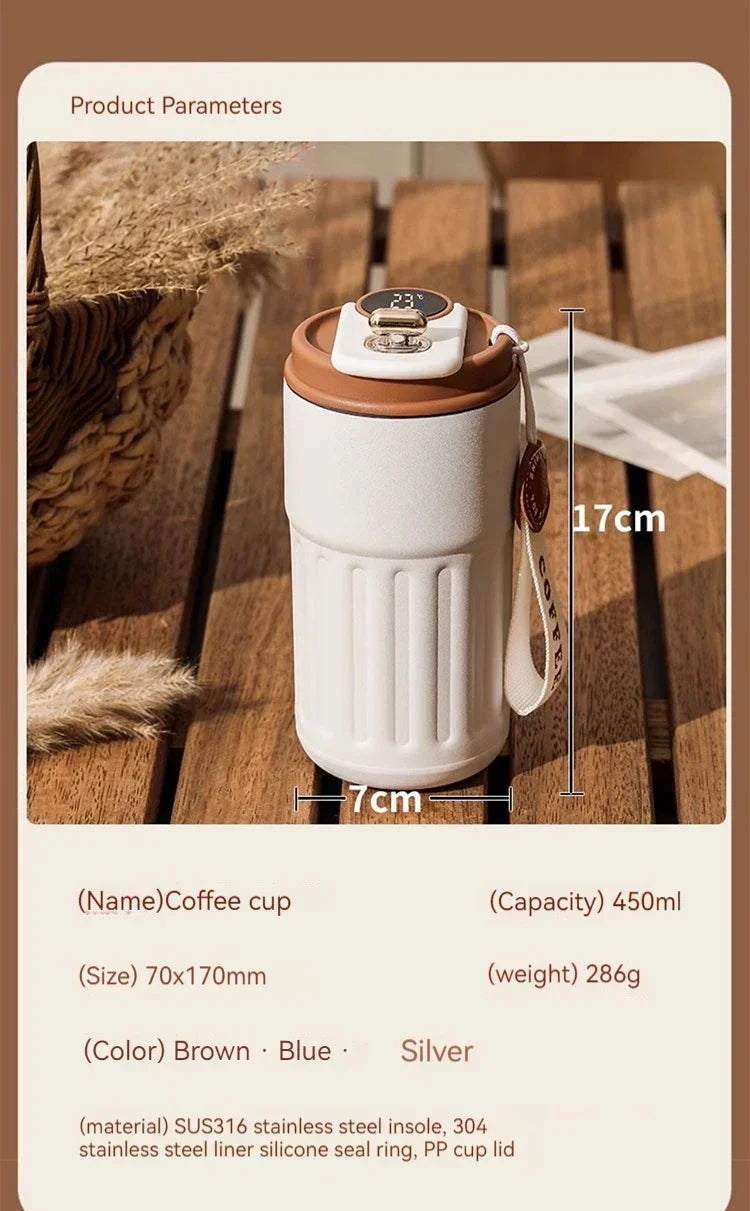 450ML Coffee Cup LED Temperature Display