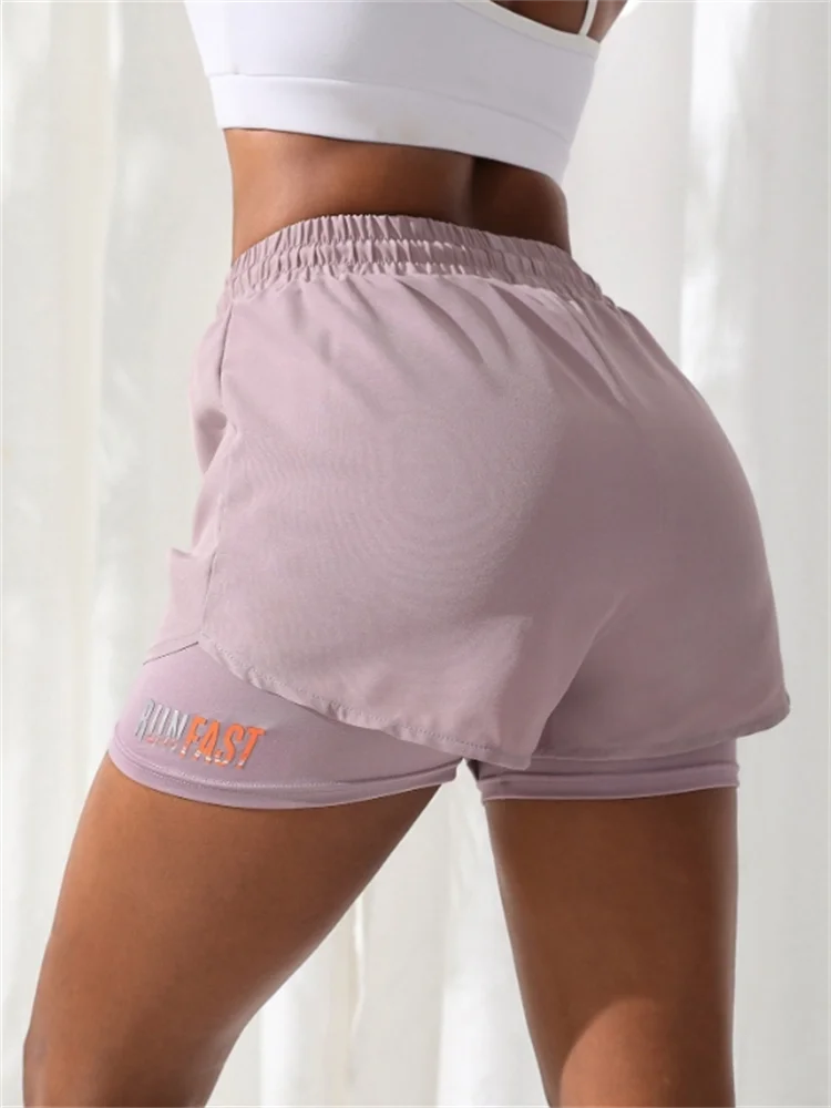 High Rise Sports Shorts