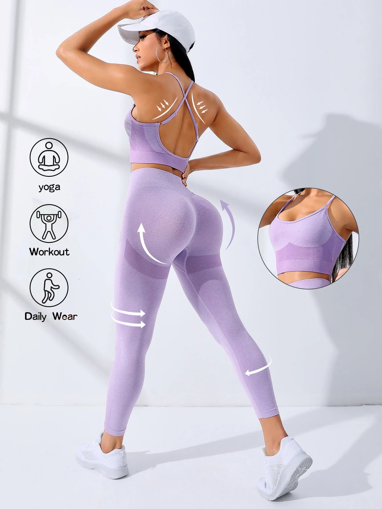 2/Pcs Seamless Workout Set