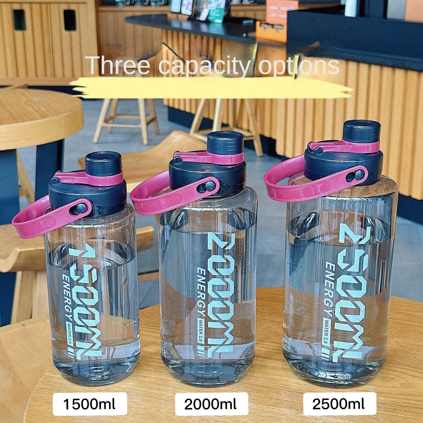 1500ml-2000ml Large Capacity Plastic Water Bottle