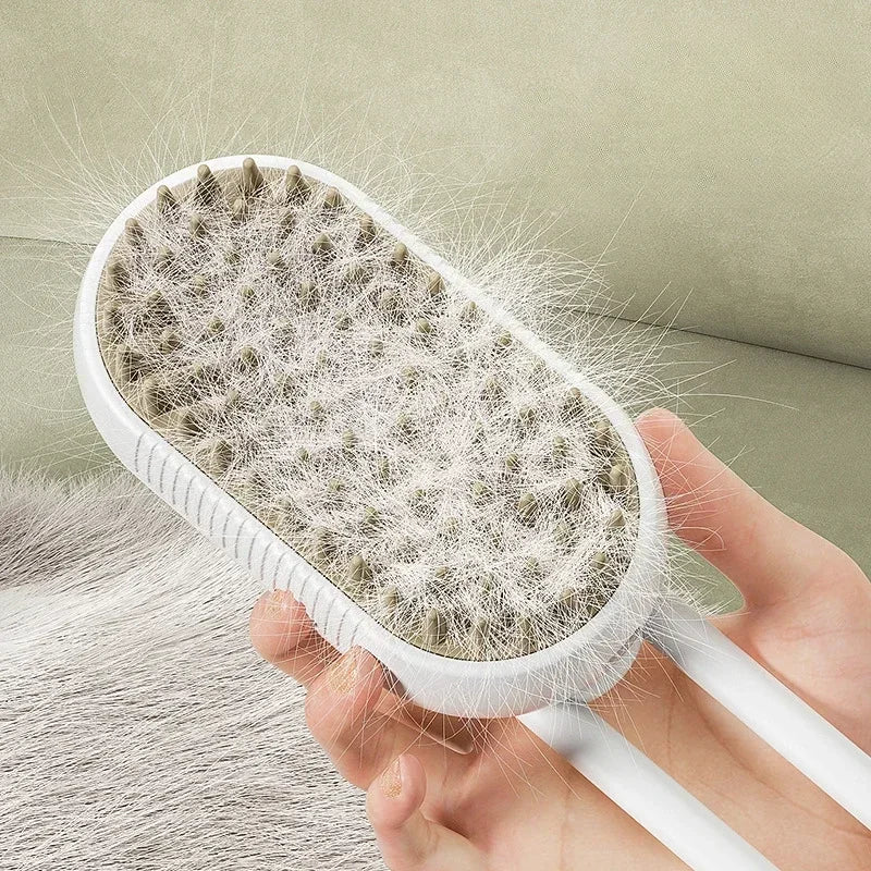 Upgraded Pet Spray Grooming Comb Steamy Floating Hair Removal