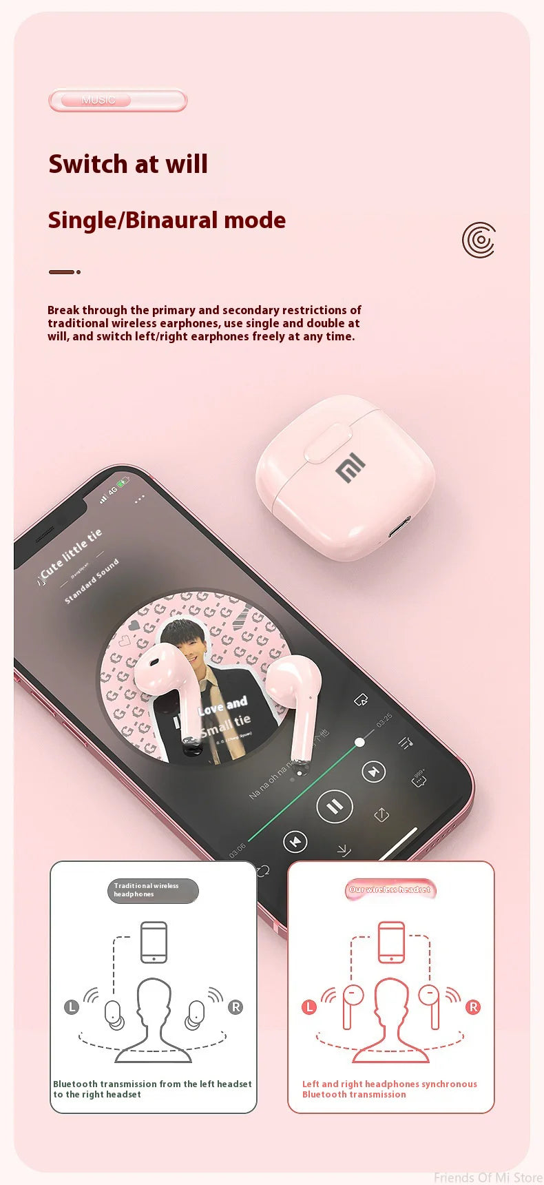 A2 Pro TWS Wireless Bluetooth Earphone