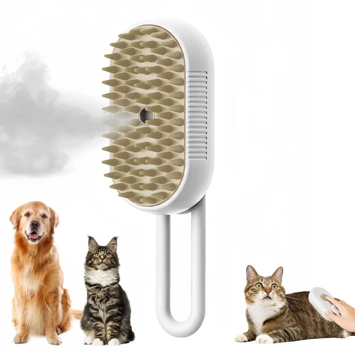 Upgraded Pet Spray Grooming Comb Steamy Floating Hair Removal