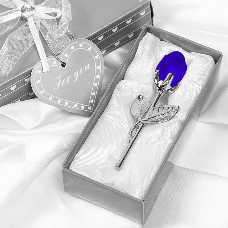 Crystal Glass Rose Flower