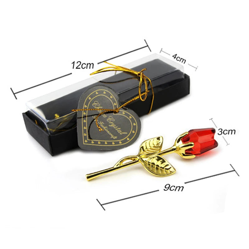 Crystal Glass Rose Flower