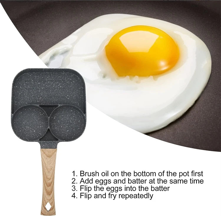 4-Hole None-Stick Frying Pan