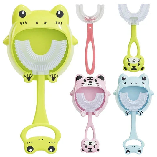 U-Shaped Baby Toothbrush Soft Silicone 360 Degree