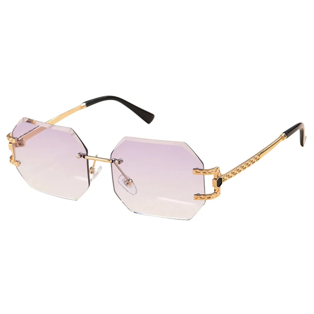 Vintage Rimless Women Sunglasses