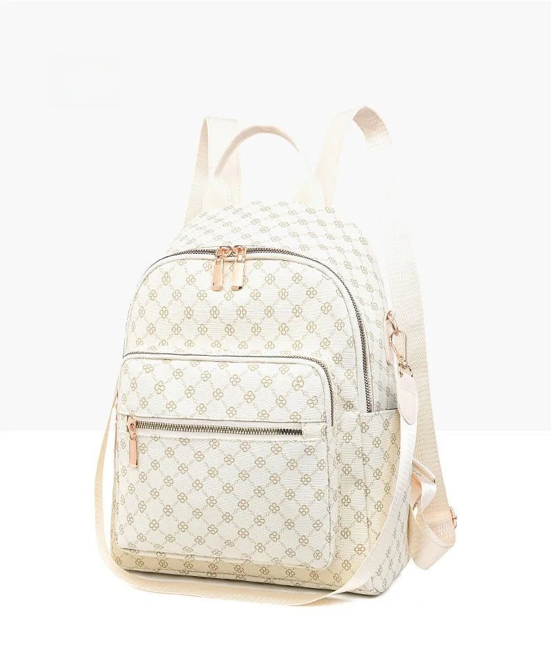 Retro Print Backpack Bag