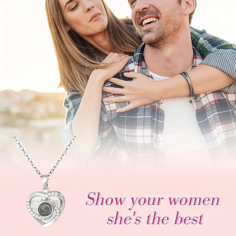  Rose Gift Box Set with  Pendant Necklace  