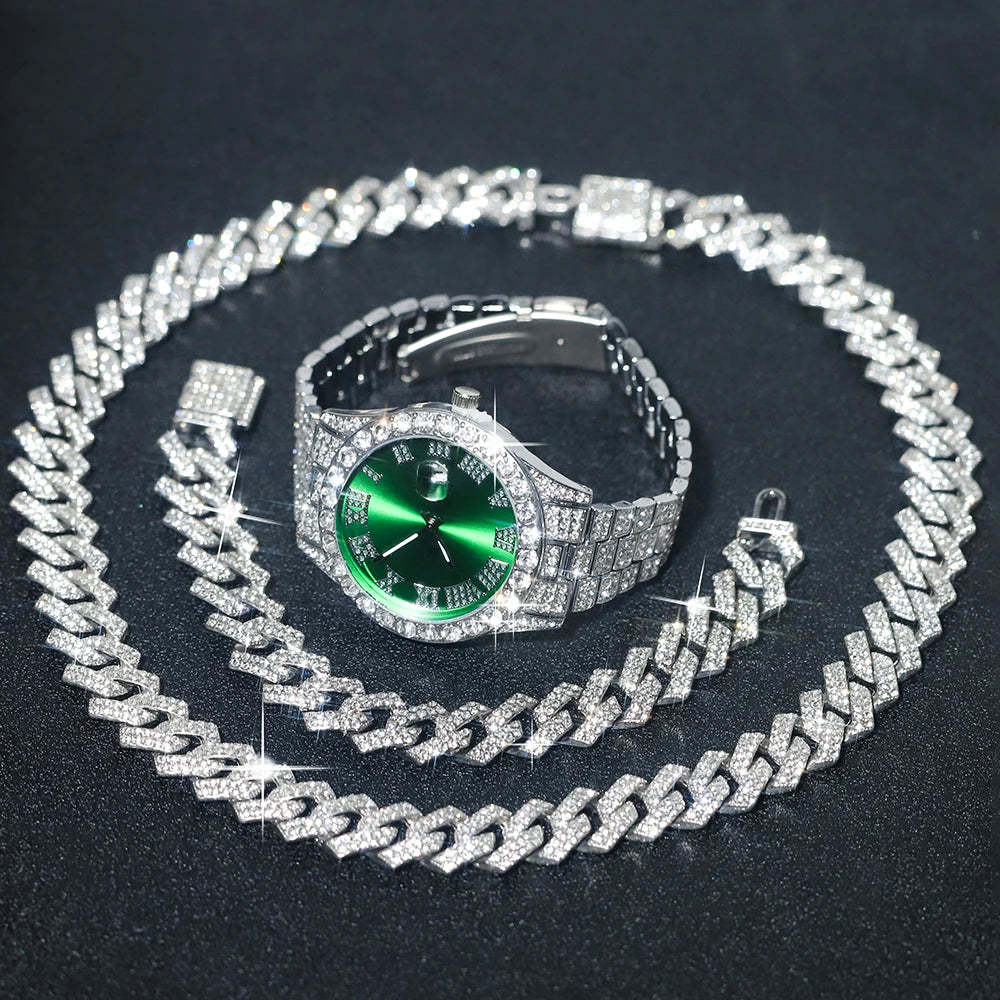 Women's Luxury Watch Jewelry Set