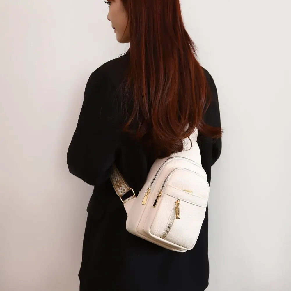 Casual PU Leather Bohemian Chest Bag
