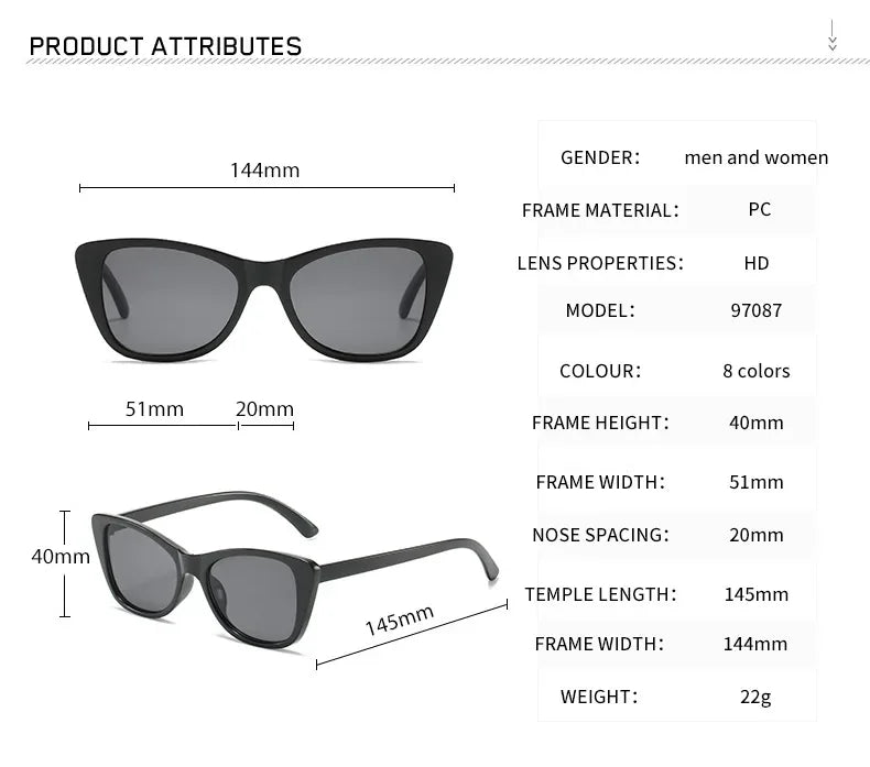 Vintage Cat Eye Sunglasses